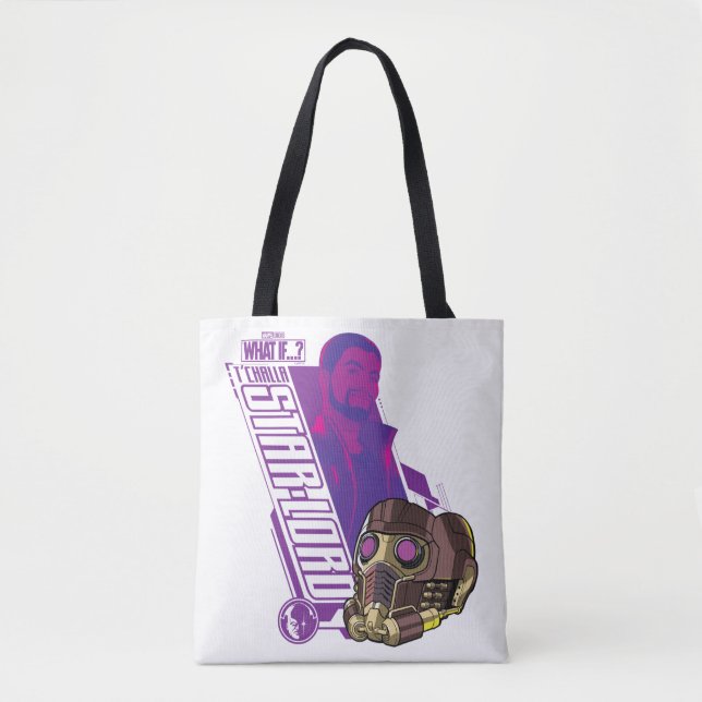 Tote Bag Et Si... ? | Graphique de caractères T'Challa Star (Devant)