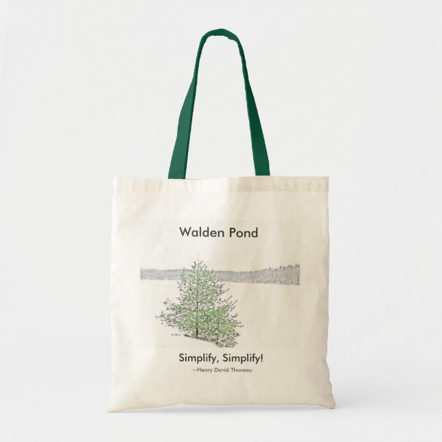 Tote Bag Étang de Walden : (Devant)
