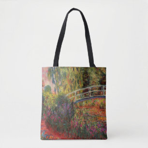 Tote Bag Étang japonais de nénuphar de pont par Claude