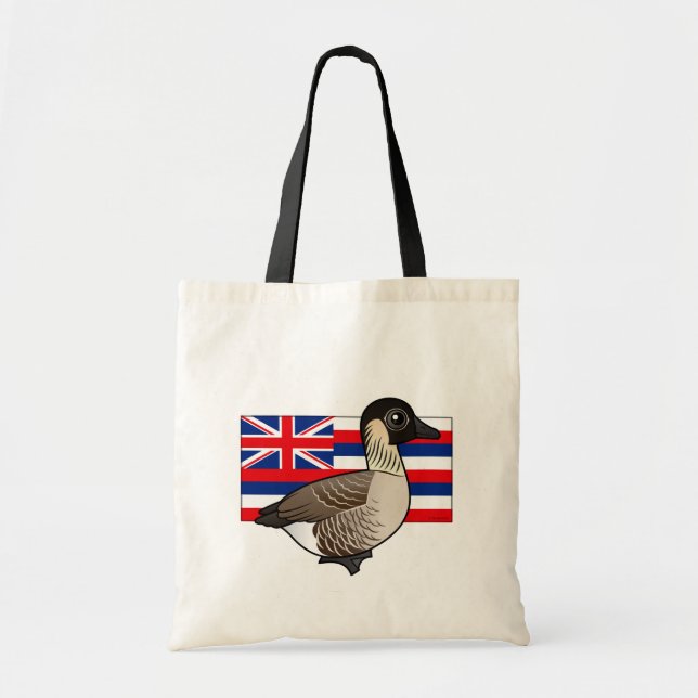 Tote Bag État Birdorable d'Hawaï : Nene (Devant)