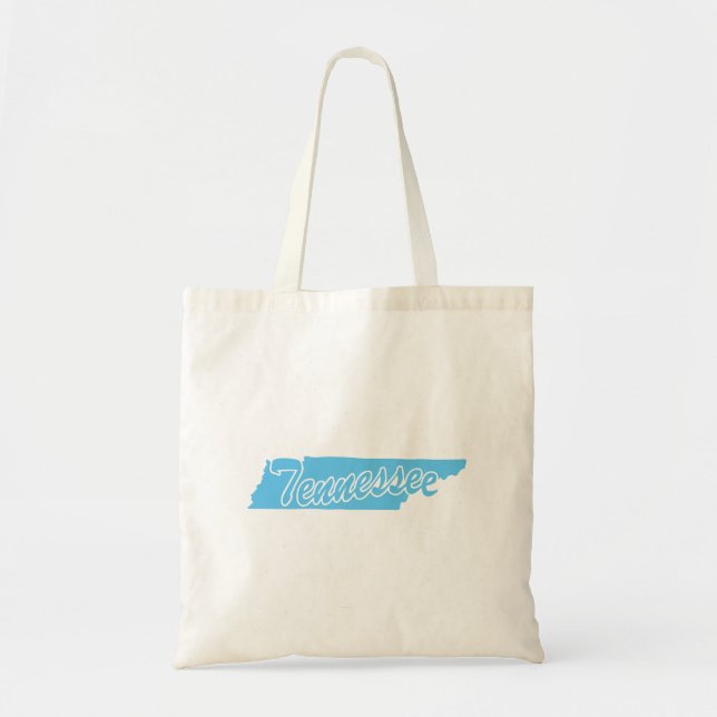 Tote Bag État De La Forme Du Tennessee (Devant)