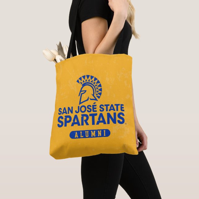 Tote Bag État Spartans de San Jose affligé (De près)
