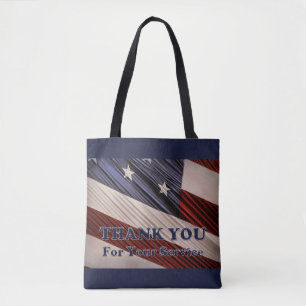 Tote Bag États-Unis Anciens combattants patriotique drapeau