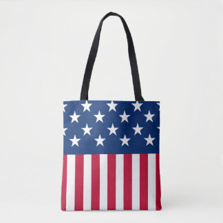 Tote Bag États-Unis Drapeau américain étoiles et rayures