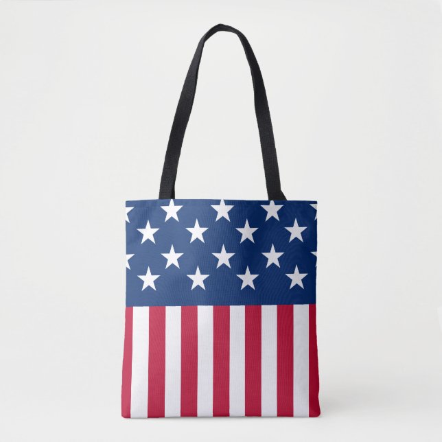 Tote Bag États-Unis Drapeau américain étoiles et rayures (Devant)