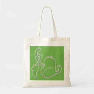 Tote Bag - Etched Look Leaf with Name