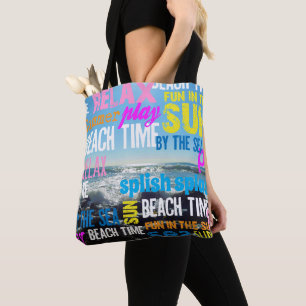 Tote Bag Été Plage Temps Amusement