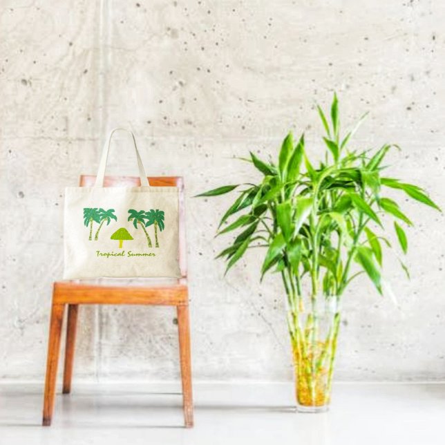 Tote Bag Été Tropical (A fun, summer tote for summer adventures!)