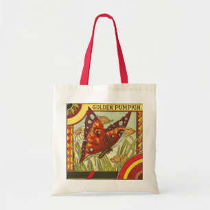 Tote Bag Étiquette de la cadence des papillons rouges