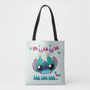 Tote Bag Étiquette de Noël   Fa La La La La