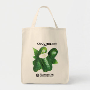 Tote Bag Étiquette de paquets de graines de concombre