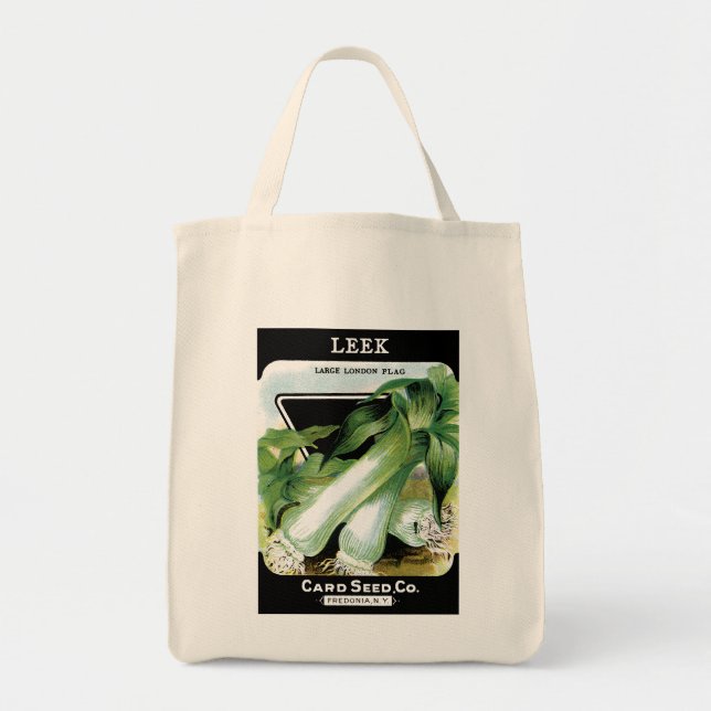 Tote Bag Étiquette de paquets de graines de poitrine (Devant)