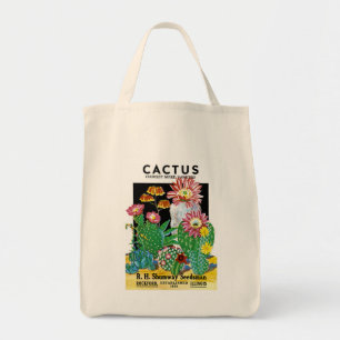Tote Bag Étiquette de paquets de semences Cactus
