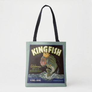 Tote Bag Étiquette de produit vintage en conserve, asperges