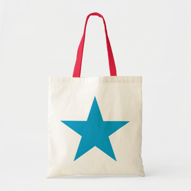 Tote Bag Étoile bleue lumineuse (Devant)