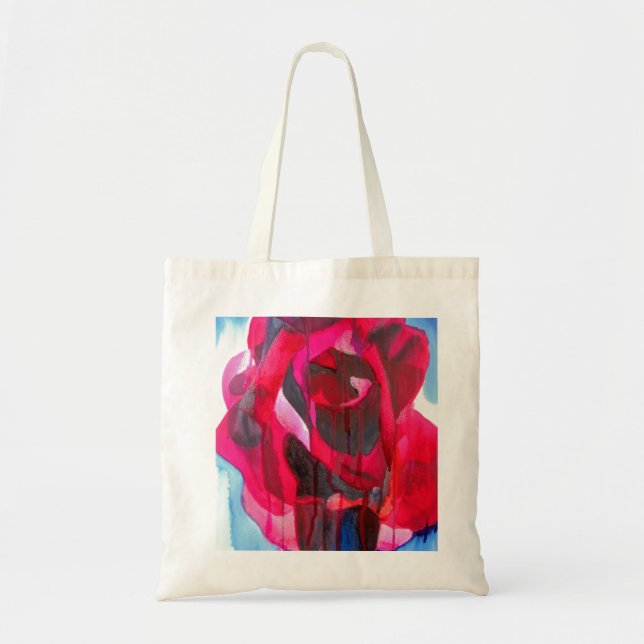 Tote Bag Etoile de Holland art rose moderne (Devant)