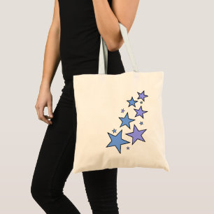 Tote Bag Étoiles de bleu et de pourpre