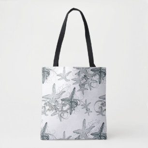 Tote Bag Étoiles de mer sur le motif de mer