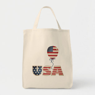 Tote Bag Étoiles et rayures patriotiques USA