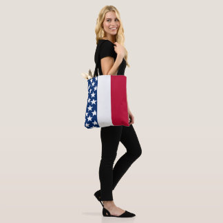 Tote Bag Étoiles Rouges Blanches Bleues Patriotiques