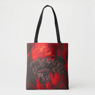 Tote Bag Étonnerie rouge vif