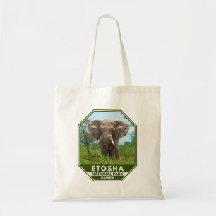 Tote Bag Etosha National Park Namibia Elephant Watercolor