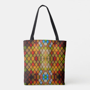 Tote Bag Étude biblique en vitrail coloré