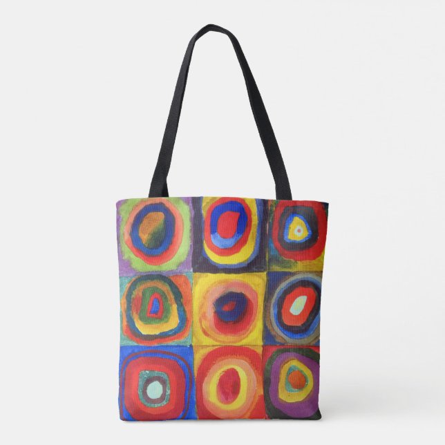 Tote Bag Étude de couleur par Wassily Kandinsky (Dos)