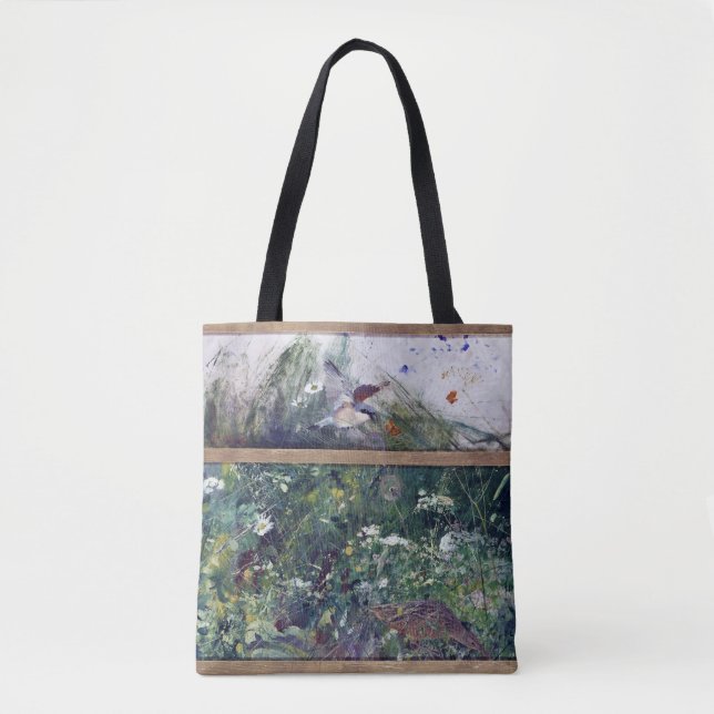 Tote Bag Études d'oiseaux, Bruno Liljefors (Devant)