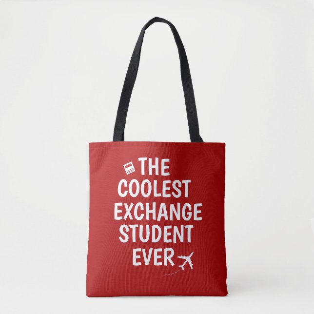Tote Bag Étudiant d'échange le plus cool jamais (Devant)