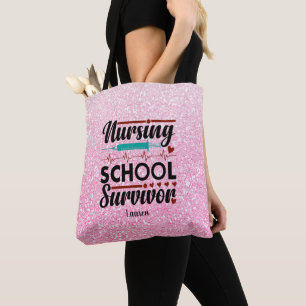 Tote Bag Étudiante personnalisée Survivor Parties scintilla