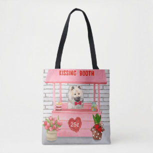 Tote Bag Eurasier Chien Valentine's Day Kissing Booth