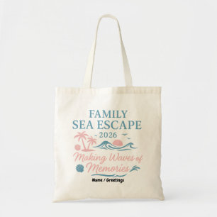 Tote Bag Évasion en mer en famille 2026 Créer des vagues de