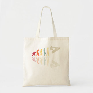 Tote Bag Evolution de l'homme Jetski Surfing utilisé Retro 