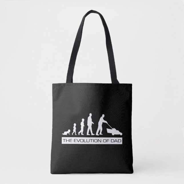 Tote Bag Evolution of Dad - Un cadeau pour papa (Devant)