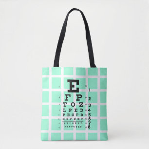 Tote Bag Examinez vos yeux : Rétro diagramme d'oeil et