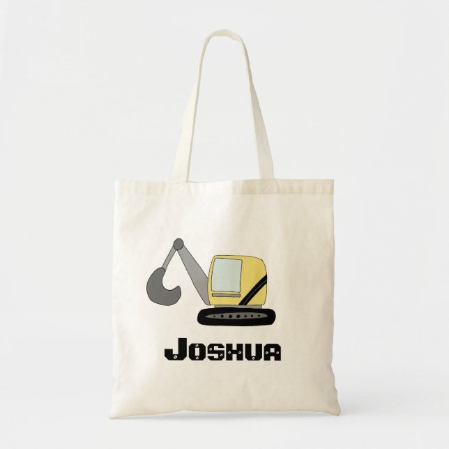 Tote Bag Excavateur de digues de construction pour enfants  (Devant)