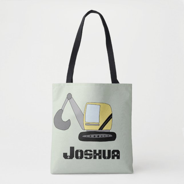 Tote Bag Excavateur de digues de construction pour enfants  (Devant)
