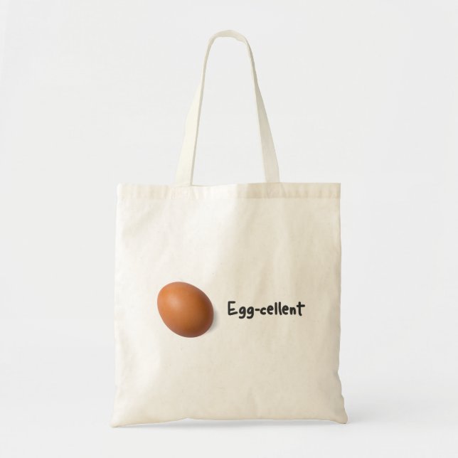 Tote Bag Excellente épicerie d'oeufs d'Oeuf-cellent (Devant)