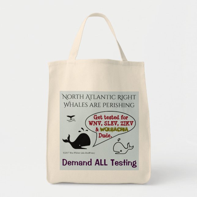 Tote Bag Exiger TOUS les tests pour les baleines par RoseWr (Devant)
