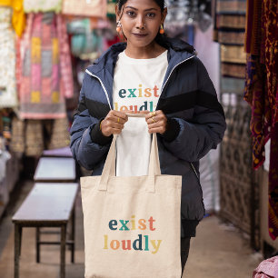Tote Bag Existe Fortement Femmes Feministe
