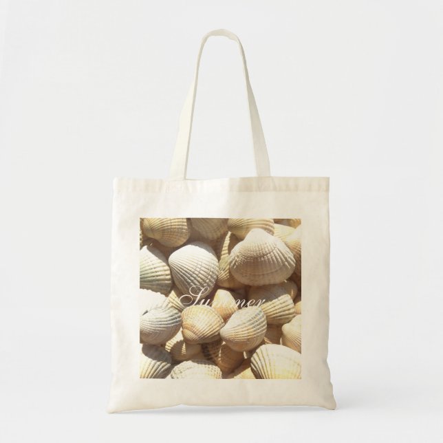 Tote Bag Exotic Tropical Sea Shell Summer Beach Photographi (Devant)