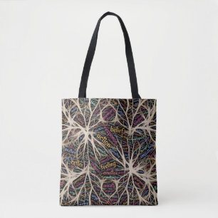 Tote Bag Expérience humaine Art Word Inspiré