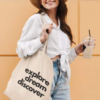 Tote Bag Explorez Dream Découvrir Cadeau Voyageur Aventuré