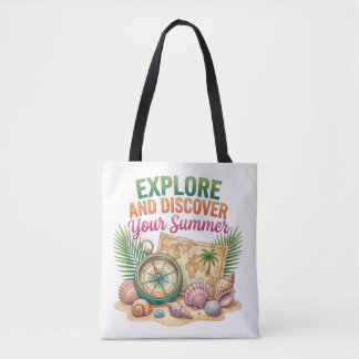 Tote Bag Explorez et découvrez votre été