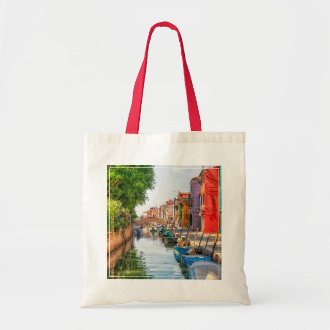 Tote Bag Explorez le charme vibrant de Burano (Devant)