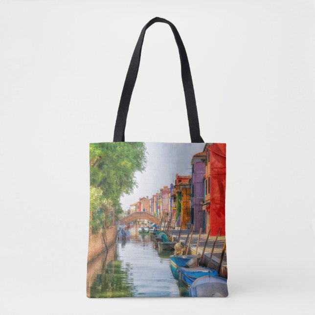 Tote Bag Explorez le charme vibrant de Burano (Devant)