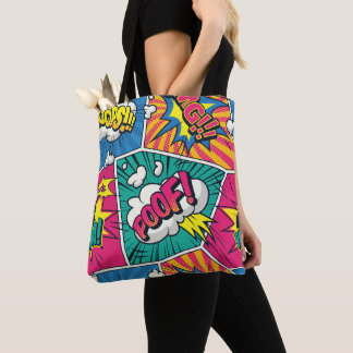 Tote Bag Explosif Retro Comic Pop Art