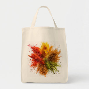 Tote Bag Explosion de poudre de épices colorée