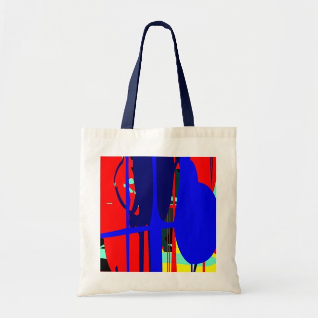 Tote Bag Expressionniste Abstrait numérique 02 (Devant)